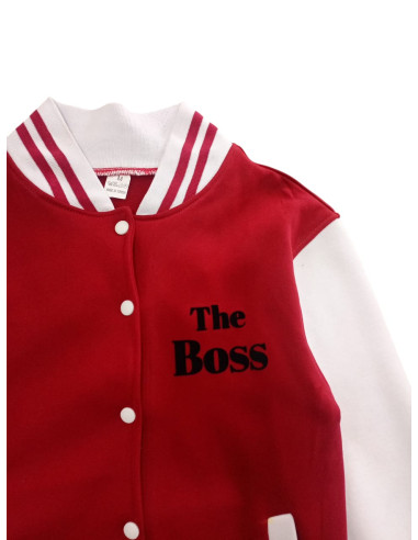 Veste TEDDY rouge et blanc 280 G